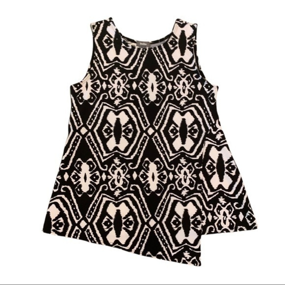 Neiman Marcus sleeveless black/white tunic - Picture 7 of 8